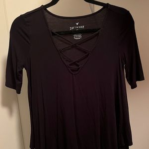 american eagle soft and sexy tee, size extra small